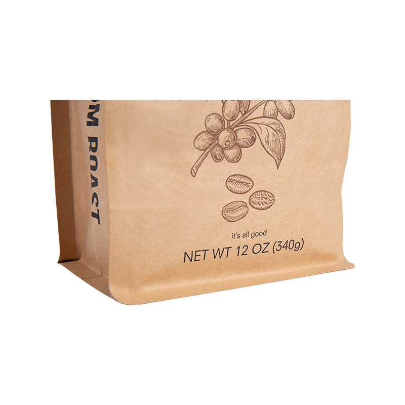 Farverig Retro Kraft Paper Pouch Kaffepose Farverig Retro Kraft Paper Pouch Kaffepose