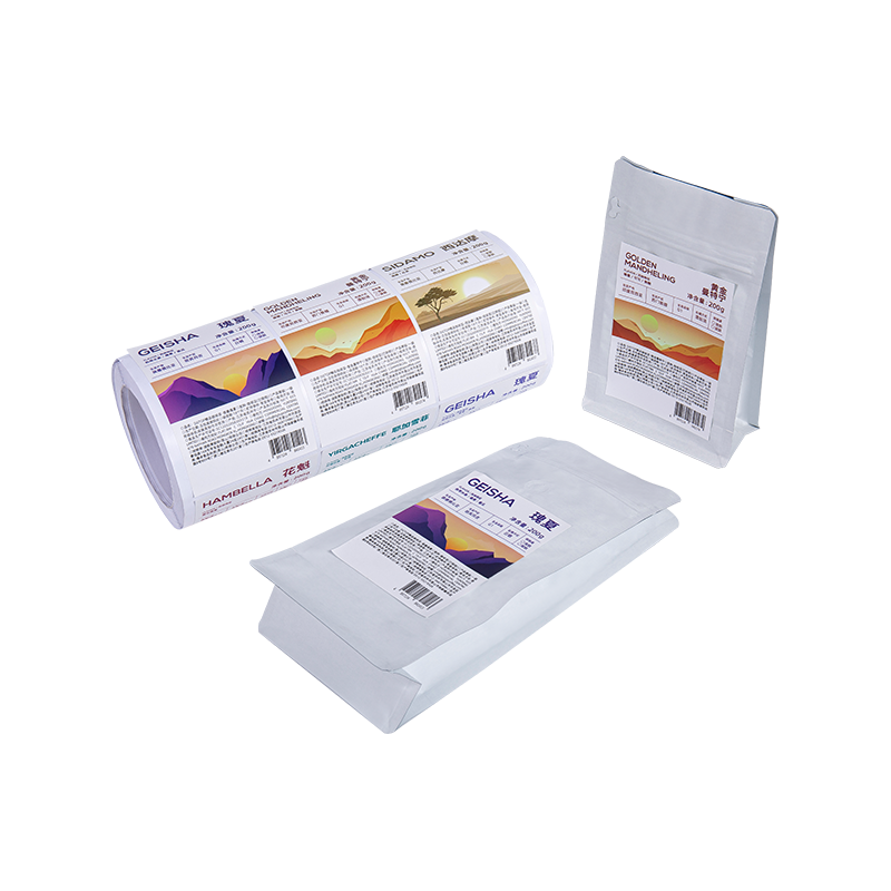 250g,500g,1 kg kaffeemballagepose med klistermærke 250g,500g,1 kg kaffeemballagepose med klistermærke