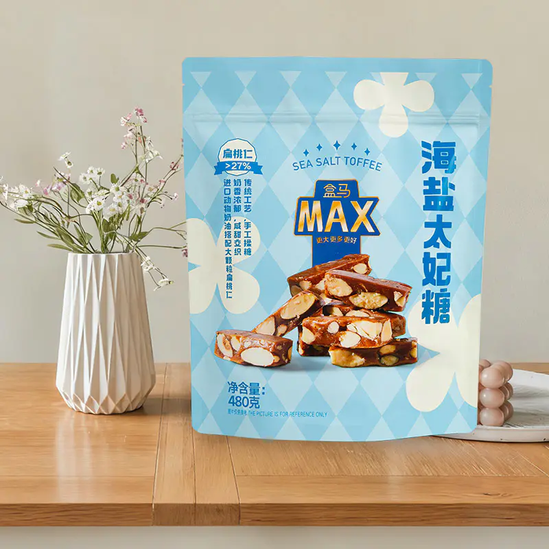 Digitale print i levende farver - Snacktaske med lav pose