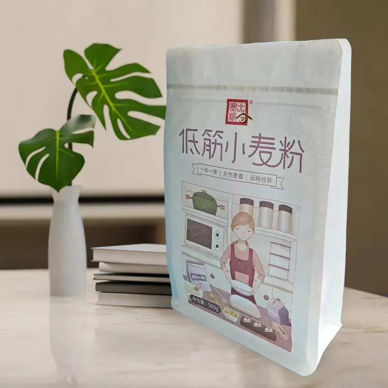 Hård, holdbar, åndbar, rivefast nedbrydelig kraftpapirpose Hård, holdbar, åndbar, rivefast nedbrydelig kraftpapirpose